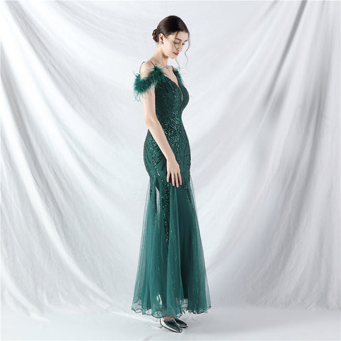 The Missha Off Shoulder Evening Dress