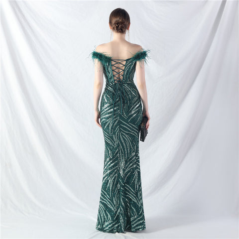 The Rose Corset Bust Evening Gown