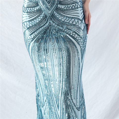 The Ingrid Off Shoulder Evening Gown