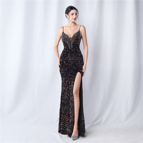 The Alexandra Beaded Evening Gown