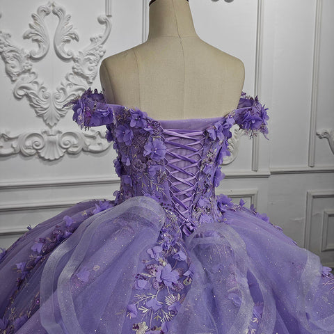 Lilac Fairy Purple Bridal Gown