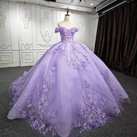 Lilac Fairy Purple Bridal Gown