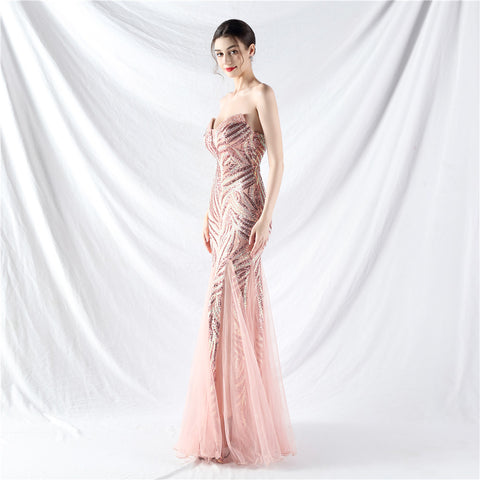 The Maddison Strapless Pageant Gown