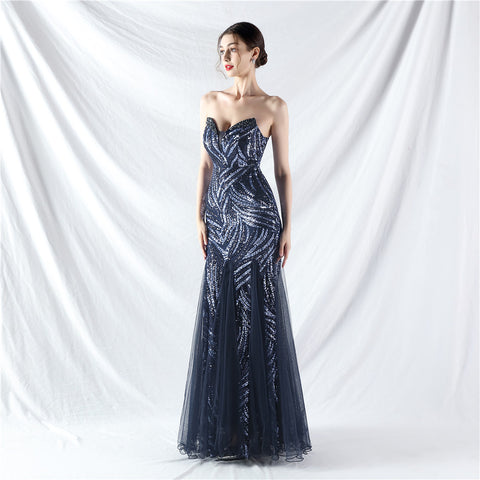 The Maddison Strapless Pageant Gown