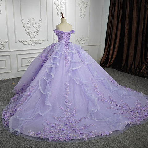 Lilac Fairy Purple Bridal Gown