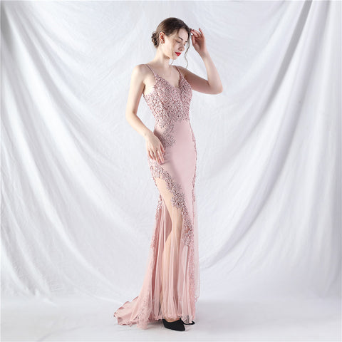 The Trinity Lace Fishtail Gown