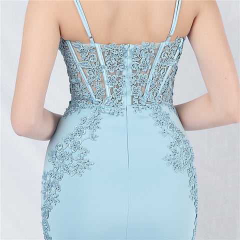 The Trinity Lace Fishtail Gown