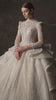 Chic Royal Style High Neck Ball Gown Wedding Dress