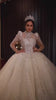 Luxury High Neck Beautiful Lace Bridal Wedding Ball Gown Dress