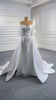 Vintage Crystal White Mermaid wedding Dress With Detachable Train