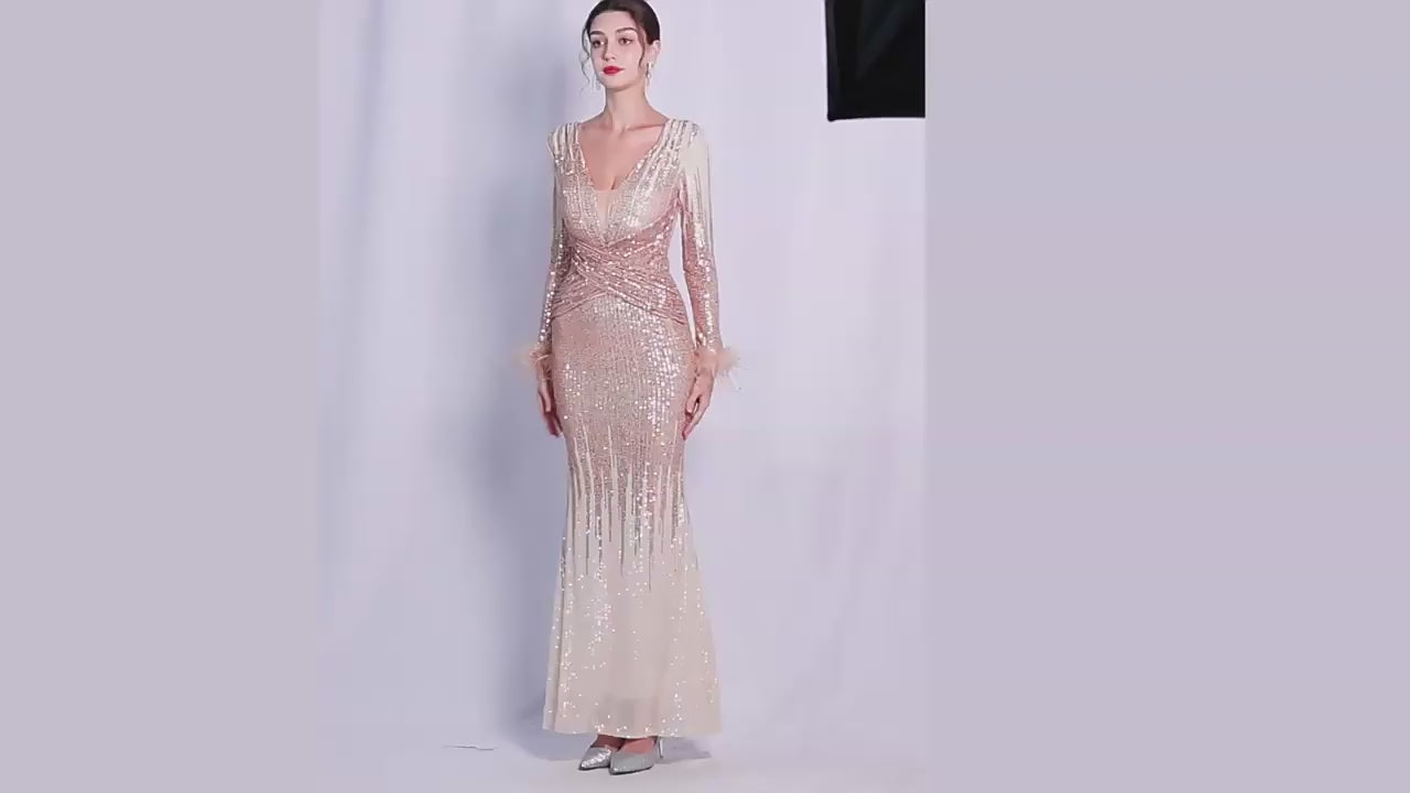 The Kara Gradient Evening Dress