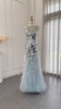 Contemporary Feather Sleeveless Bridal Gown