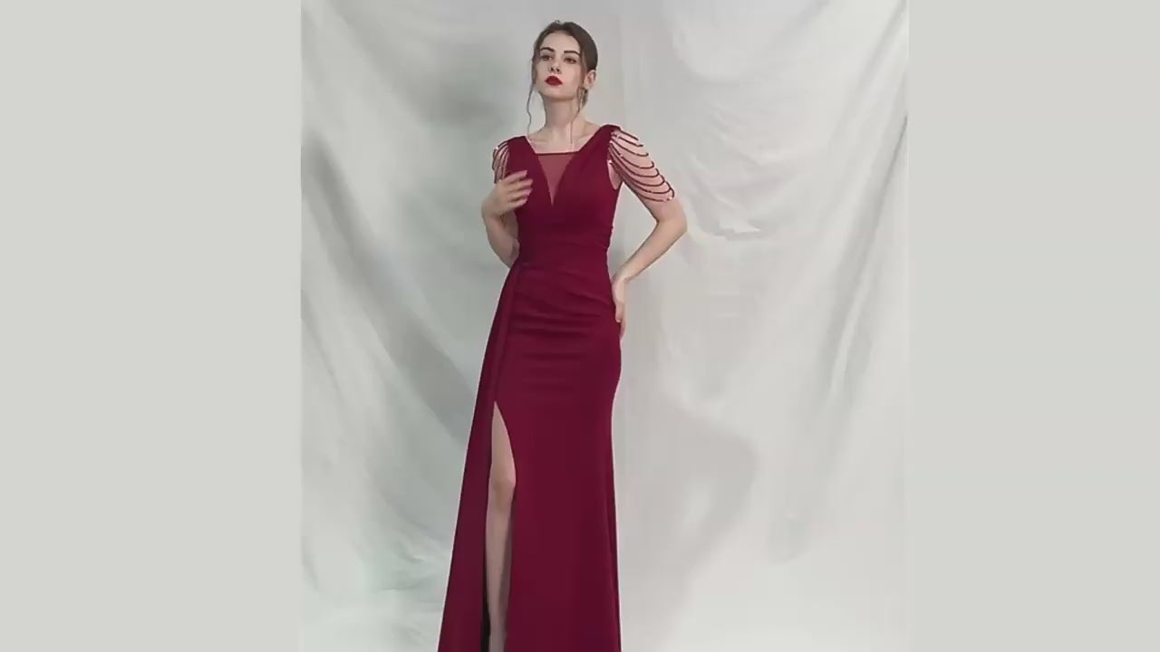 The Elia Beaded Evening Gown