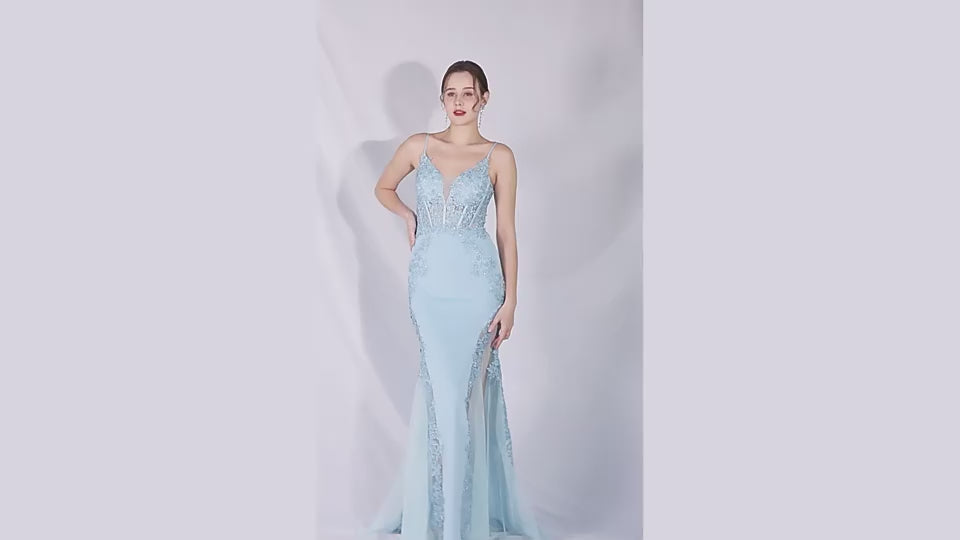 The Trinity Lace Fishtail Gown