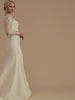 Boho Simple Elegant Lace Long Sleeve Wedding Gown