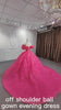 Vintage Pink Off Shoulder Celebration Bridal Gown