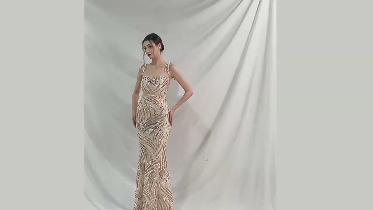 The Rhea Designer Sequin Mermaid Gown