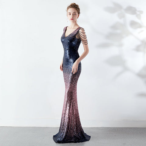 The Krystal gradient gown