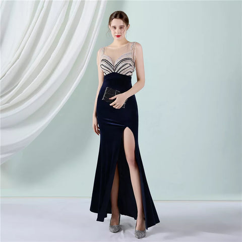 The Elandra Velvet Gown