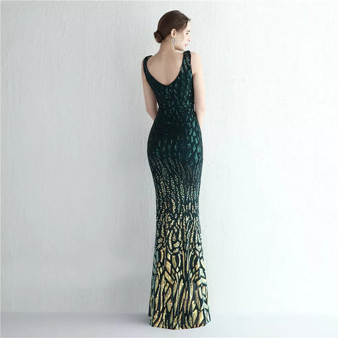 The Betsy Sequin pattern gown