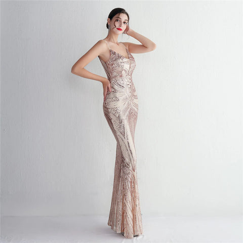 The Adelle Sequin Gown