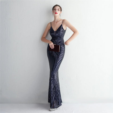 The Adelle Sequin Gown