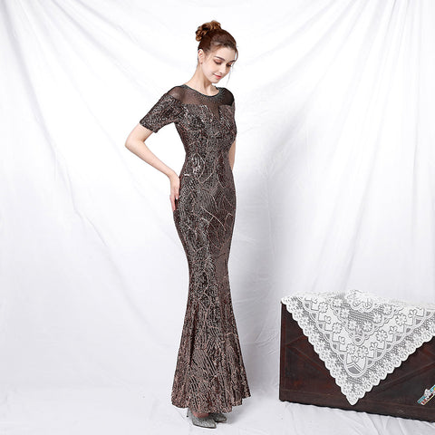 The Veronica  sequin gown