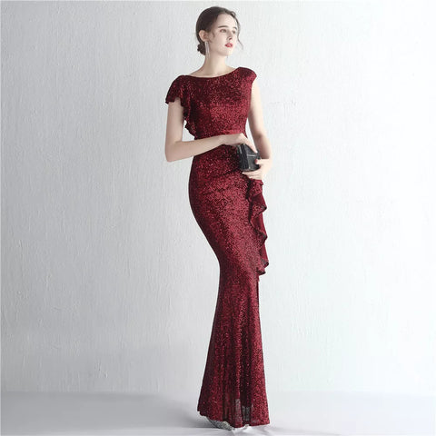 The Harley ruffle gown