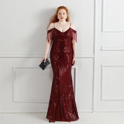 The Gwenyth tassel sleeve gown