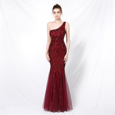 The Everlaine fishtail evening gown