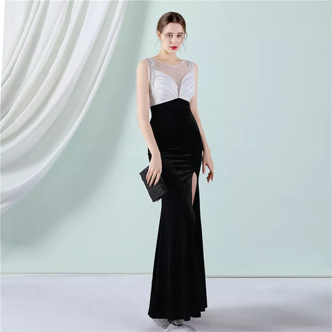 The Elandra Velvet Gown