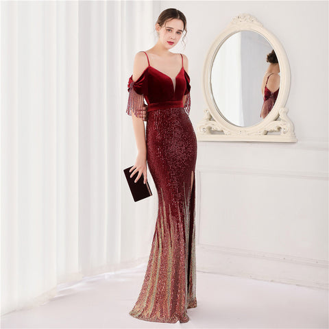 The Millie Off Shoulder Gown