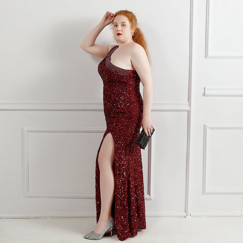 The Nina one shoulder gown