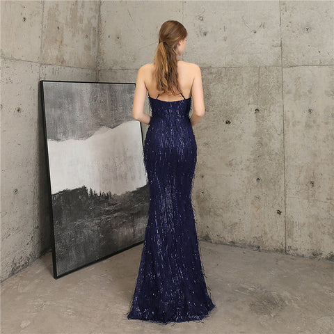 The Jackie halter gown