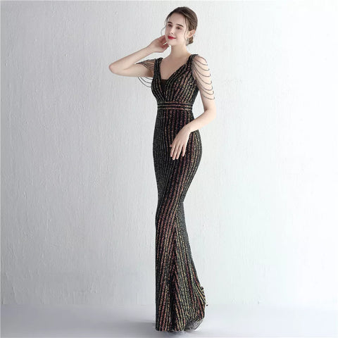 The Shirley Striped Gown