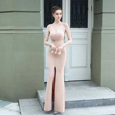 The Sadie strapless gown