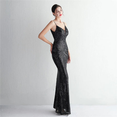 The Adelle Sequin Gown