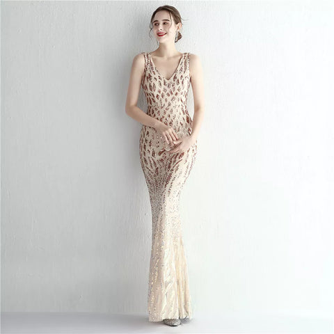 The Betsy Sequin pattern gown