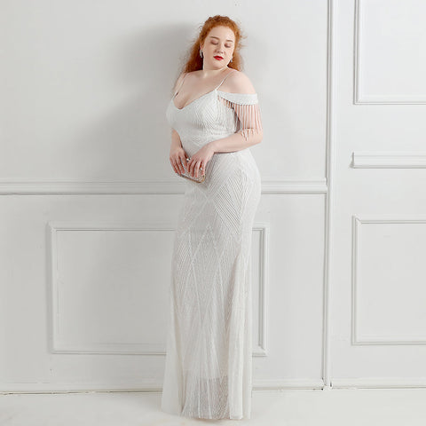 The Gwenyth tassel sleeve gown