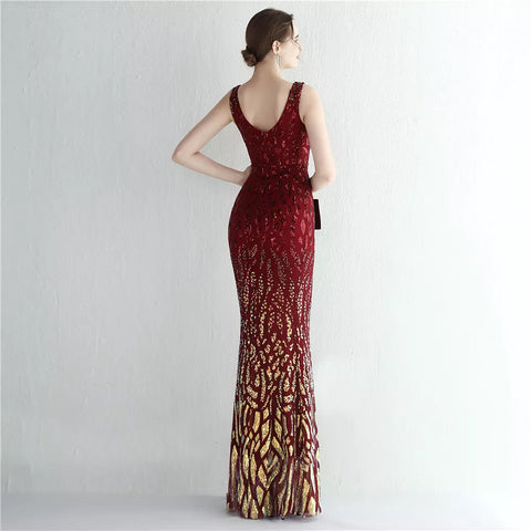 The Betsy Sequin pattern gown