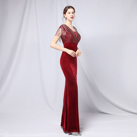 The Ashley Velvet Gown