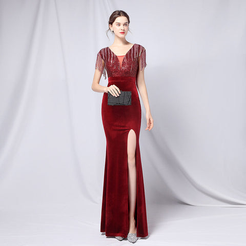 The Ashley Velvet Gown