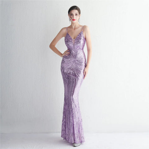 The Adelle Sequin Gown