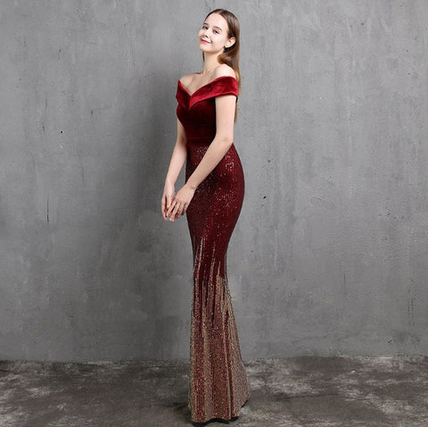 The Michelle Velvet Gown