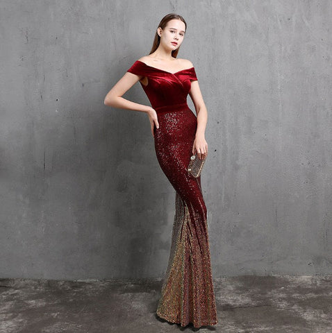 The Michelle Velvet Gown