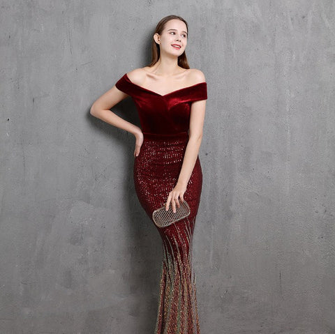 The Michelle Velvet Gown